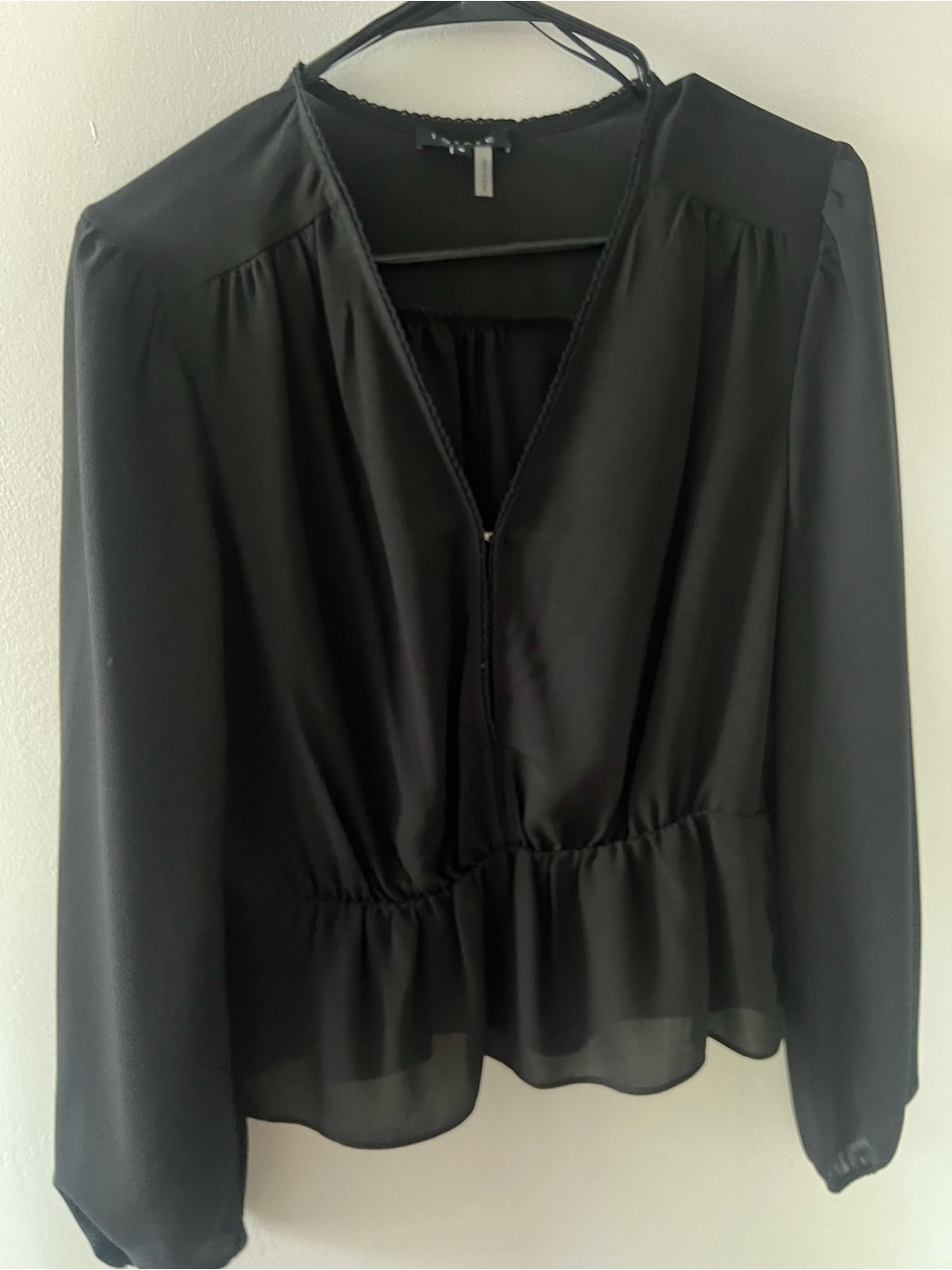 1.State Long Sleeve Peplum Top